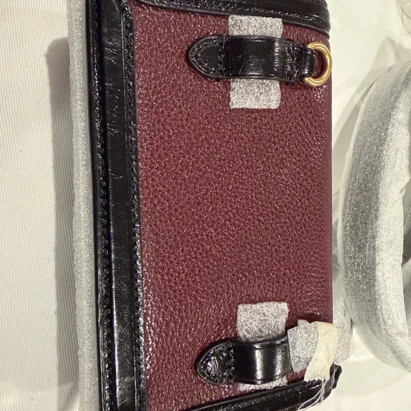 Coach Riley Convertible Belt Crossbody Bag NWT Burgundy with black trim